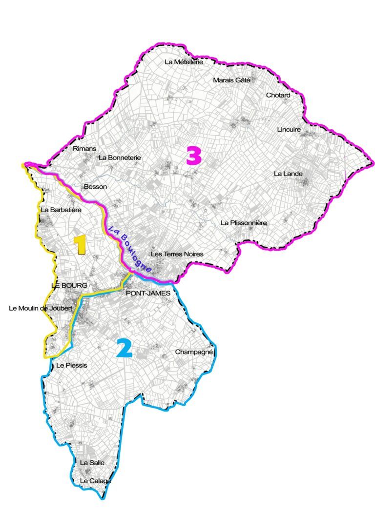Carte de répartition des bureaux de vote