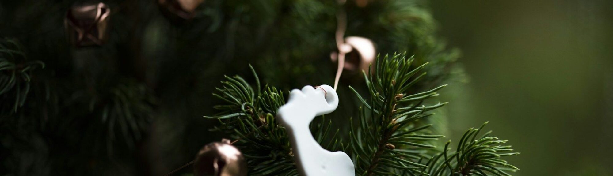 white deer Christmas tree decoration
