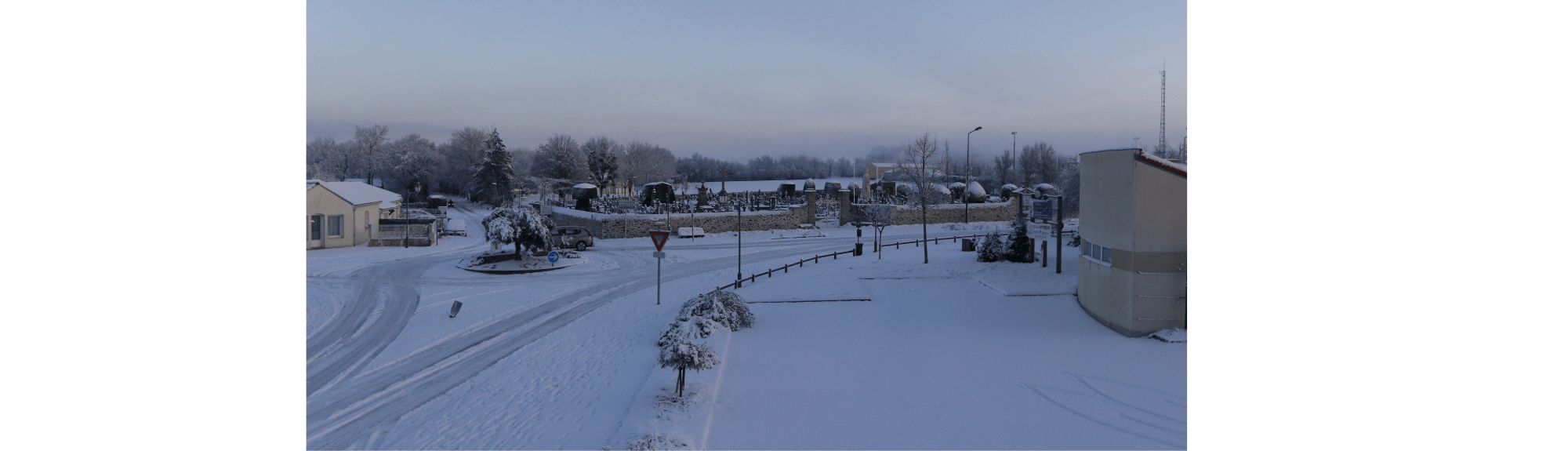 La neige est tombée à Saint-Colomban